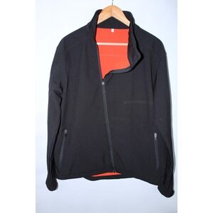 Galibier Men's Large Black Full Zip Fleece Lined Windstopper Jacket